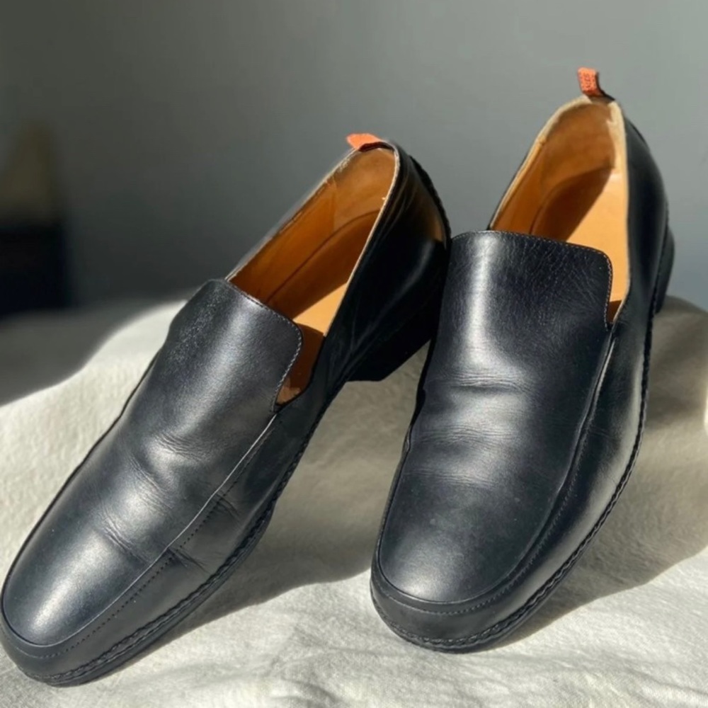 Hermès leather loafers